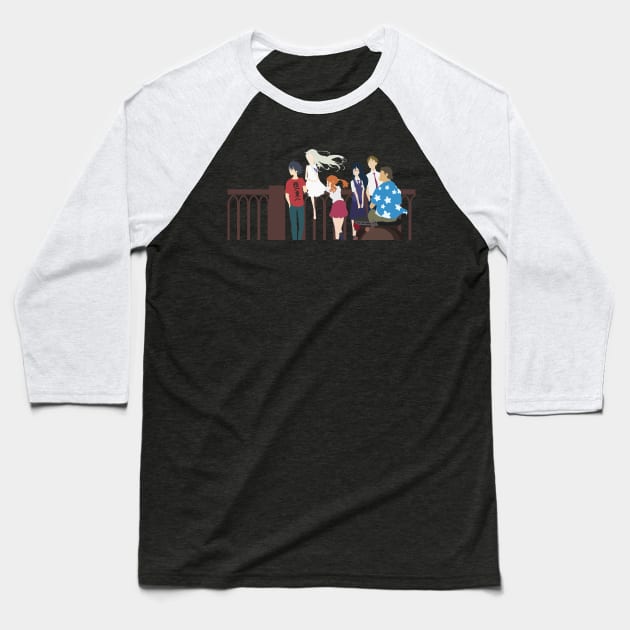 Anohana Group Minimalist Baseball T-Shirt by KokoroPopShop